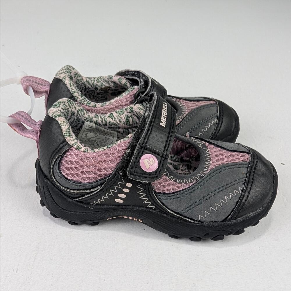 Merrell Infant 6 Chameleon Mary Jane Shoes - Pink/Gray